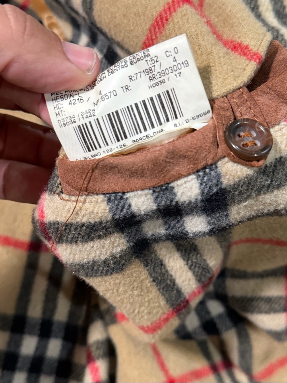 BURBERRYS VINTAGE CLASSIC LINED TRENCH COAT
-style wool plaid lined mens large - Picture 6 of 8